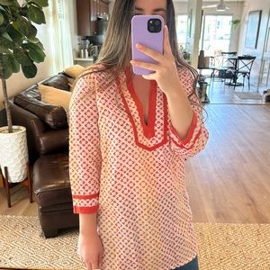 Roberta Roller Rabbit Patterned Tunic Top S
